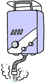 給湯器から水漏れしている